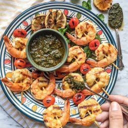 BBQ Shrimp with Chermoula